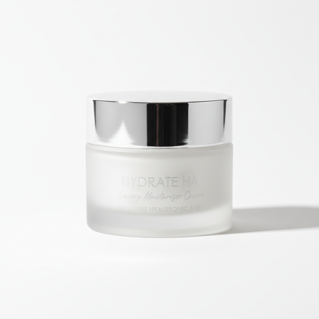 Hydra Plump Moisturiser jar on white background