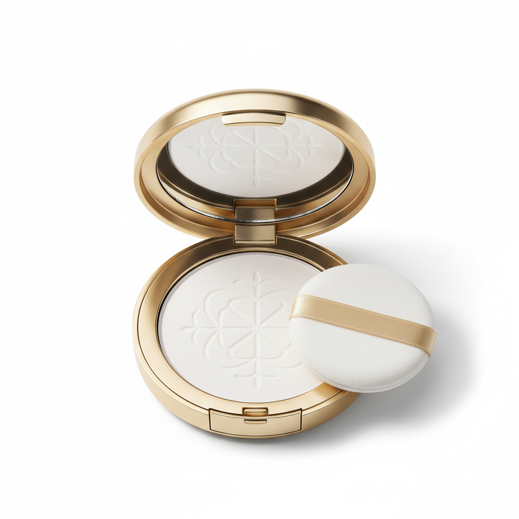 Soft Focus Setting Powder compact on white background