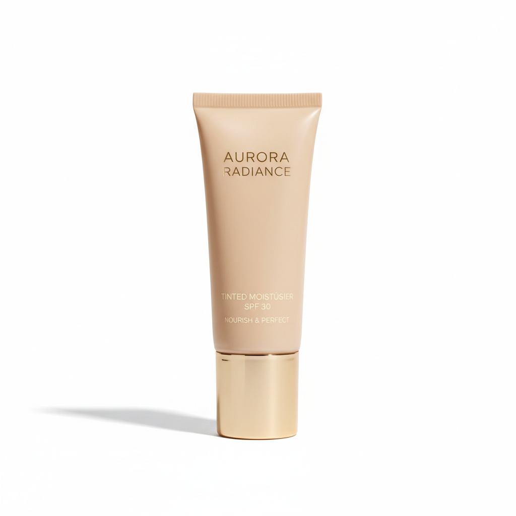 Bare Skin Tinted Moisturiser tube on white background