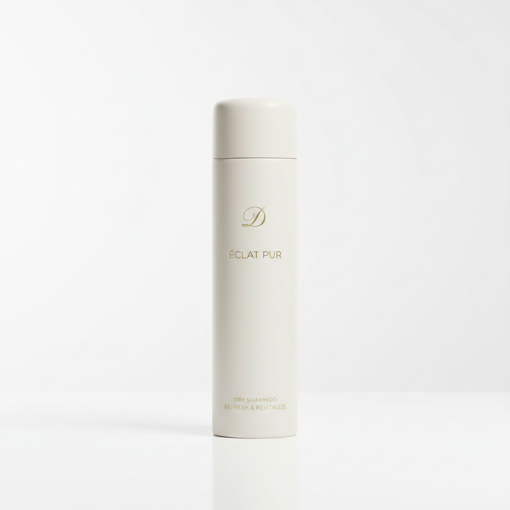 Fresh Start Dry Shampoo spray can on white background